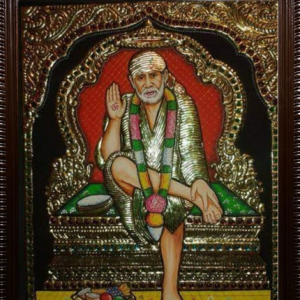 saibaba tanjore painting