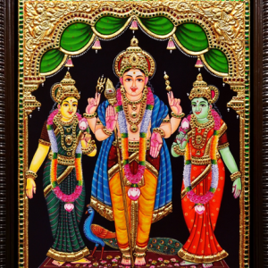 murugan tanjore painting