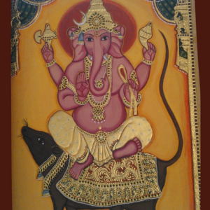 vijaya ganapathi tanjore painting