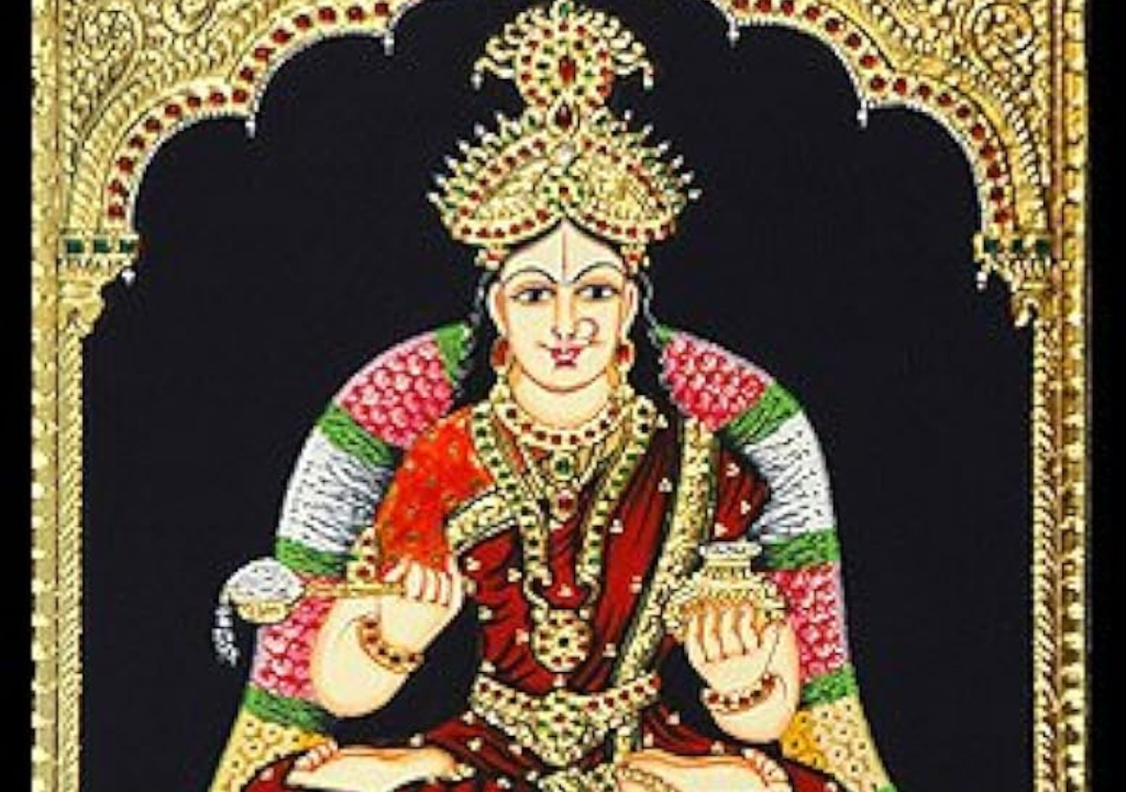 anna poorani tanjore painting