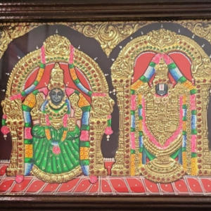 balaji padmavathi tanjore painting