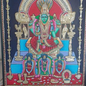 pachaiamman tanjore painting