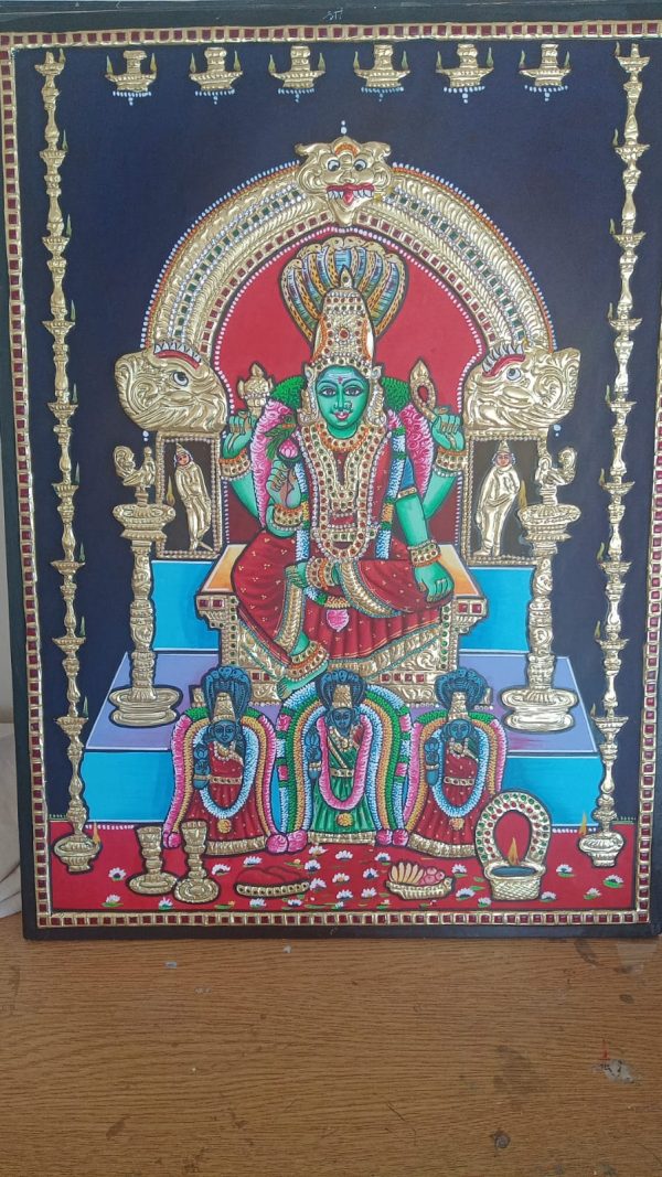 pachaiamman tanjore painting