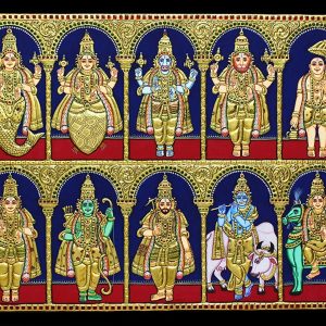 dasavatharam tanjore painting